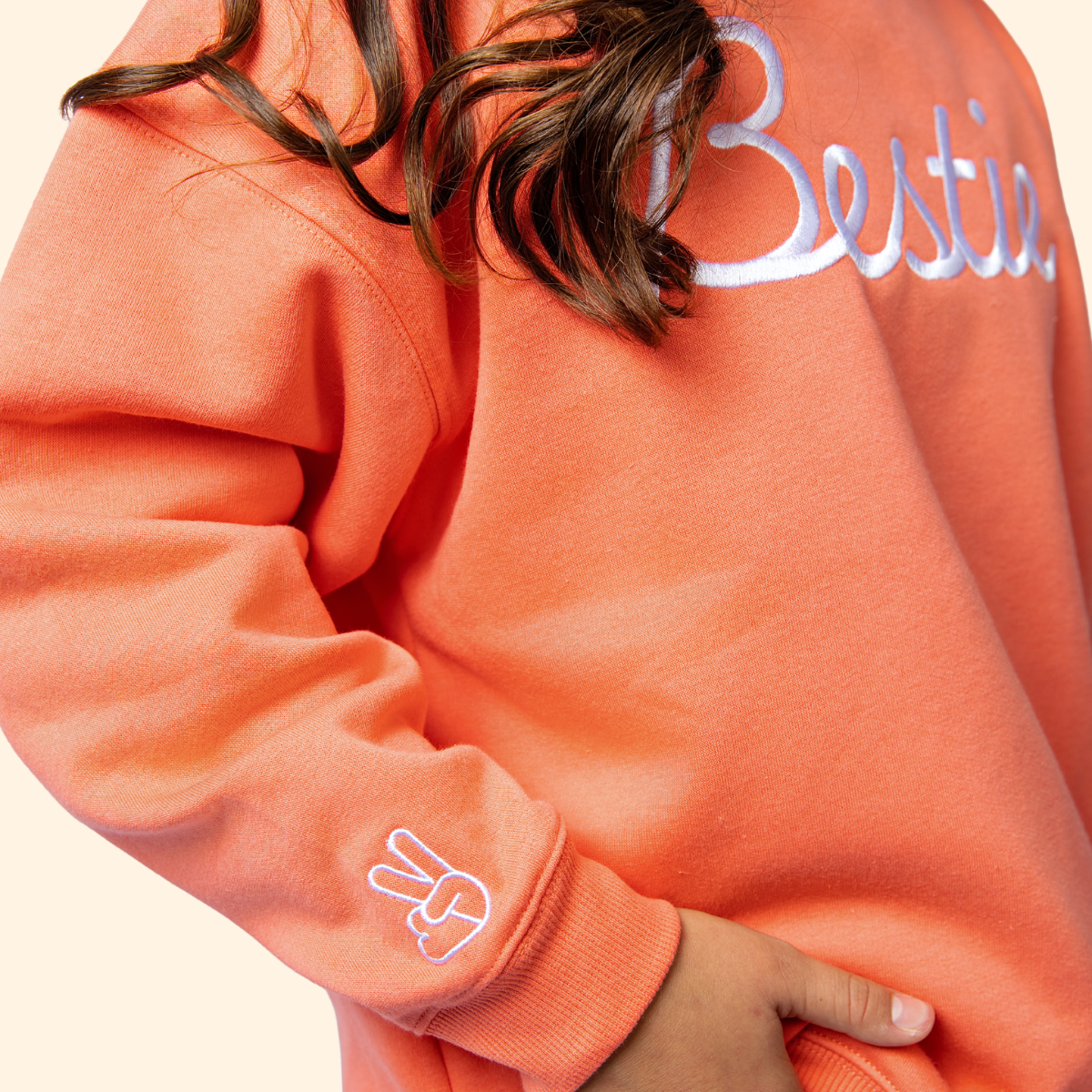 Bestie Oversized Crew Sweatshirt