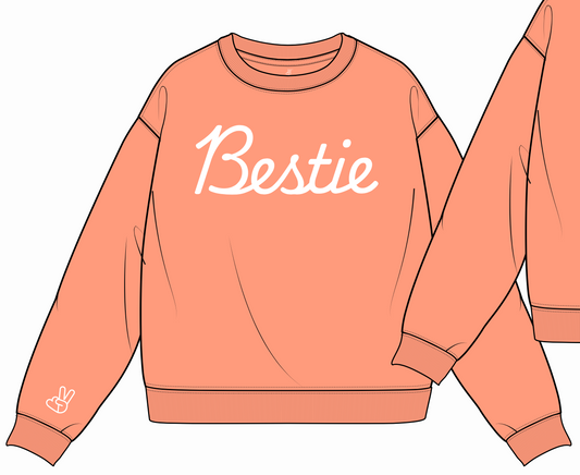 Bestie Oversized Crew Sweatshirt