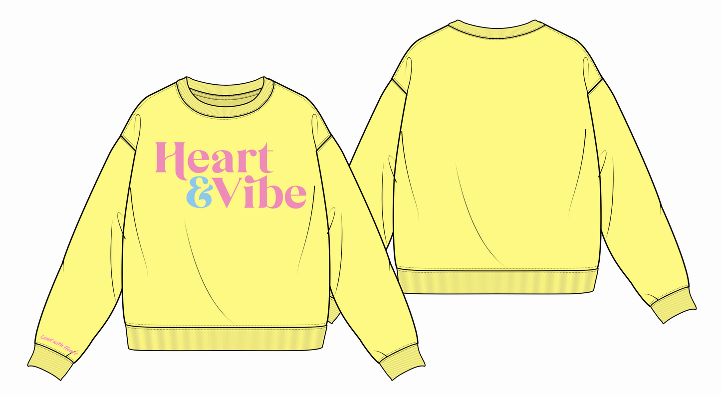 Lead with Heart Oversized Crew Sweatshirt