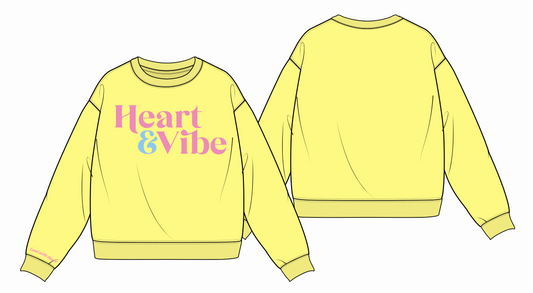 Lead with Heart Oversized Crew Sweatshirt