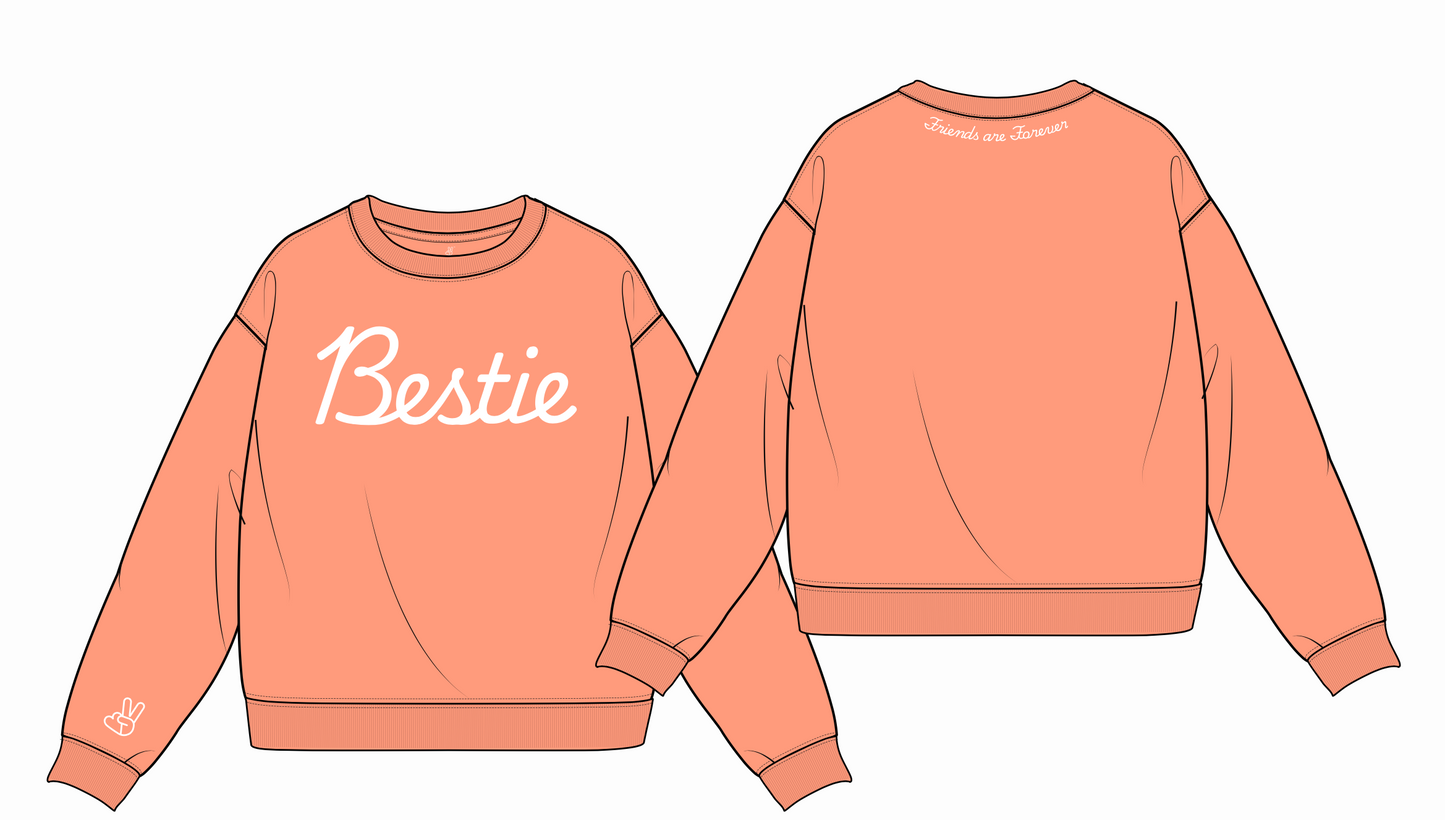 Bestie Oversized Crew Sweatshirt