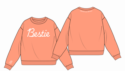 Bestie Oversized Crew Sweatshirt